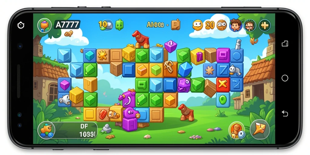 Tampilan gameplay A7777 yang seru dan menantang.