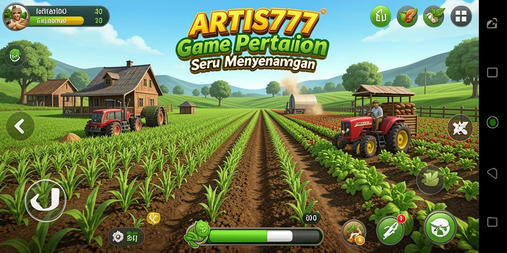 Tampilan gameplay menarik bertani di ARTIS777.