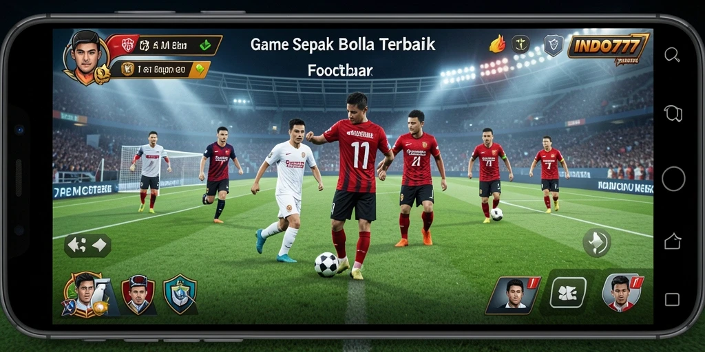 Tampilan gameplay INDO777 yang mendebarkan dalam aksi sepak bola.