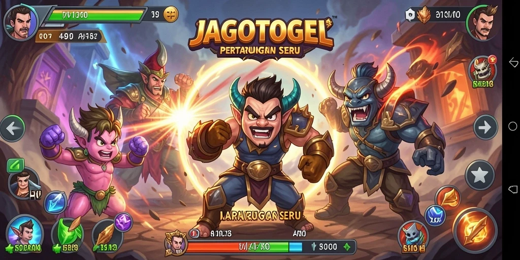 Gameplay seru dari JAGOTOGEL dengan pertarungan intens.