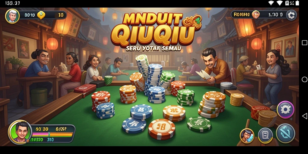 Screenshot MNDUIT menampilkan gameplay QiuQiu yang seru.