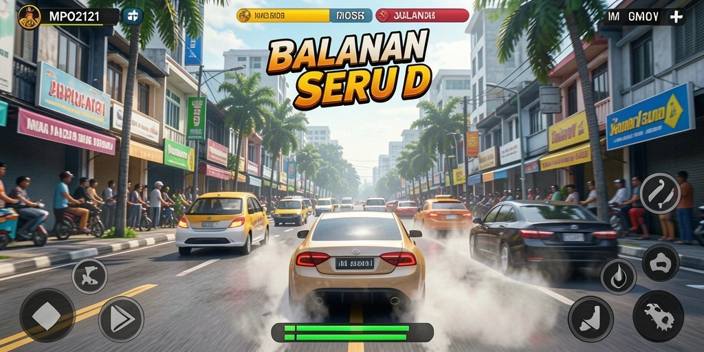 Tampilan seru dan mendebarkan saat balapan di MPO2121.