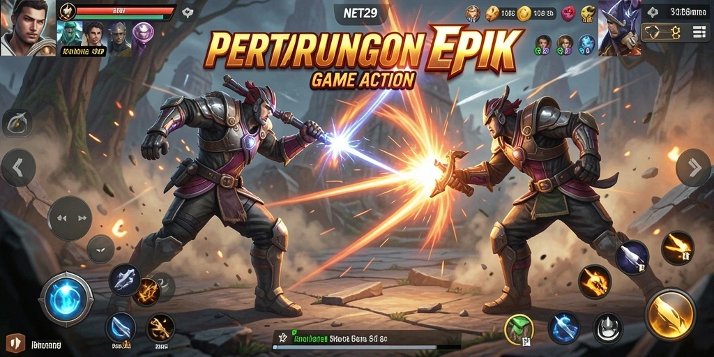 Screenshot gameplay NET29 yang menunjukkan aksi pertarungan seru.