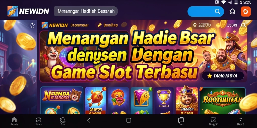 Tampilan gameplay seru dari NEWIDN dalam permainan slot.