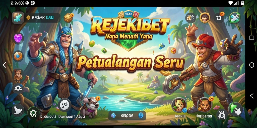 Tangkapan layar gameplay <strong>REJEKIBET</strong> menampilkan aksi petualangan yang seru.