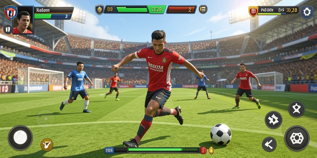Tampilan gameplay menarik dari SE328 dengan aksi olahraga yang mendebarkan.